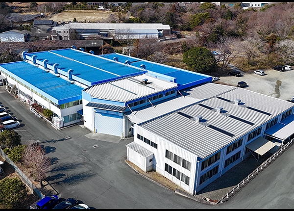 株式会社秦野精密・豊橋（空から見た本社外観）